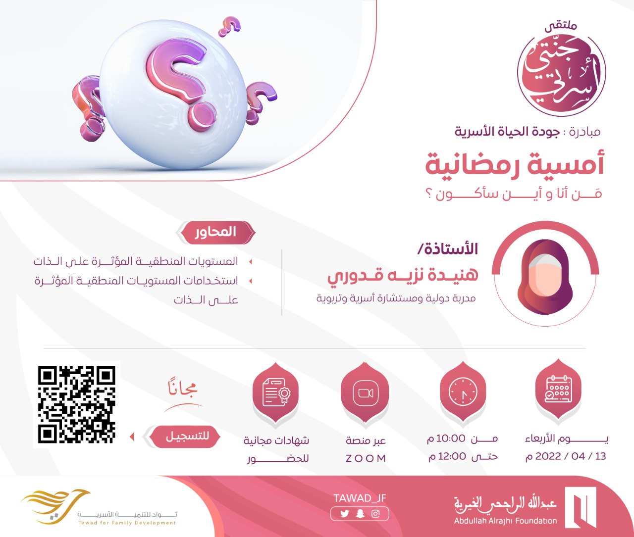 أمسية ( من أنا ؟ ، وأين سأكون؟ )
